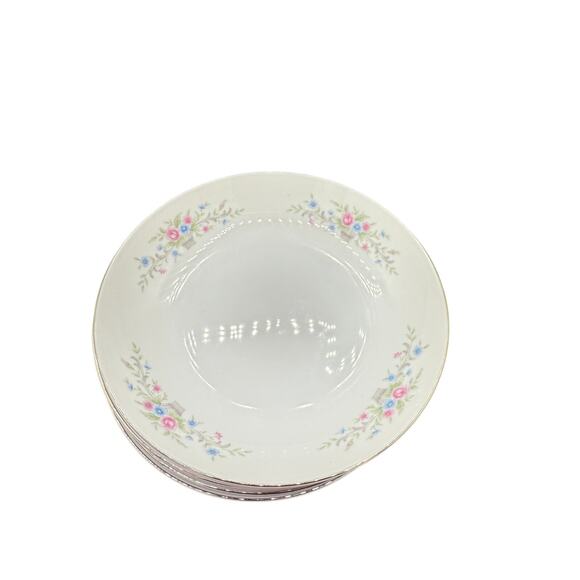 Set of 6 Florenteen Fantasia Fine China Japan cereal soup bowls - Picture 1 of 5